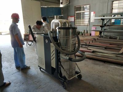 地坪研磨配套粉尘专用吸尘器工业自动清灰吸尘设备C007AI_五金厂金属粉尘 .
